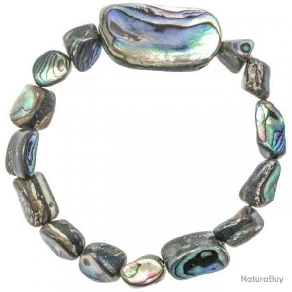 Bracelet ppites en nacre abalone paua