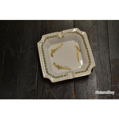 Cendrier Ou Vide-poche Vintage Limoges – Porcelaine, Chasse à Cour, 17 Cm