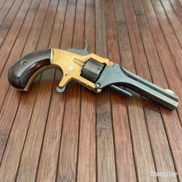 RARE REVOLVER TIP UP AETNA ARMS  7 COUPS 22 RF