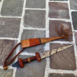 Ancien couteau marocain africain Afrique dagues poignard