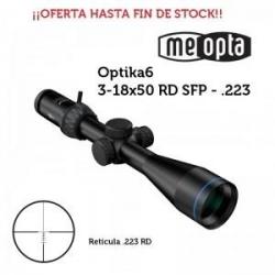 Meopta - Lunette meopta Optika6 - 3-18x50 SFP - RD .223 OFFRE JUSQU'AU DERNIER STOCK !!