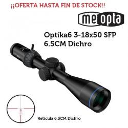 Meopta - Lunette meopta Optika6 - 3-18x50 SFP - 6.5CM Dichro OFFRE JUSQU'À LA FIN DU STOCK !!