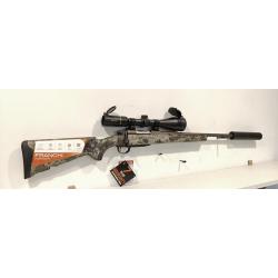 Pack affût Franchi horizon elite camo + BURRIS FOUR XE 3-12x56+ silencieux ase utra radien 