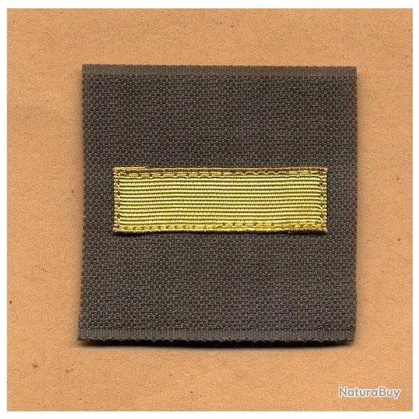 Galon de combat  -  grade de sous-lieutenant   (jaune)