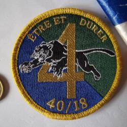 écusson obsolète collection insigne militaire - 4°compagnie 40/18