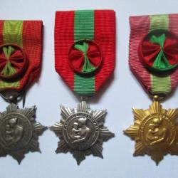 Lot de médailles Famille Française avant 1963