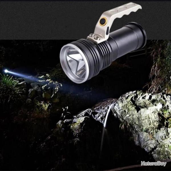 Puissante Lampe Torche LED CREE XM-L 3000LM + batterie rechargeable 2 pices
