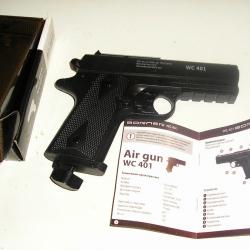 Pistolet à plomb Co2 Borner Wc 401 - Cal. 4.5 BB's - 4.5 mm / 3 Joules