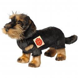 Peluche teckel poil dur debout 28cm