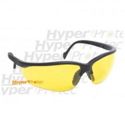 Lunettes de protection jaunes branches noires pour airsoft