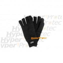 Gants noirs extensibles Thinsulate - taille moyenne 8 à 10