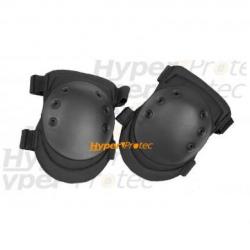 Kit de 2 genouillères noires - pour airsoft et paintball