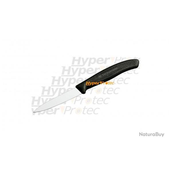 Couteau office Victorinox lame 8 cm Manche noir