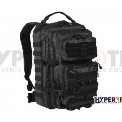 MilTec US Assault Tactical Black - Sac à Dos Tactique - L