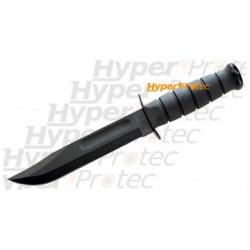 Poignard Ka-Bar 1213 avec manche synthétique noir lame lisse