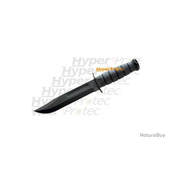 Poignard Ka-Bar 1213 avec manche synthtique noir lame lisse