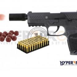 Pack Défense pistolet alarme Sig Sauer P320 noir