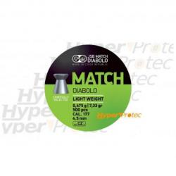 Plombs 4.5 mm JSB Match Diabolo Light Weight