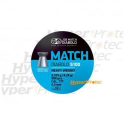 Plombs 4.5 mm JSB Match Diabolo S100