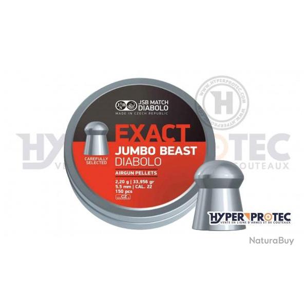 Plomb 5,5 mm JSB Exact Jumbo Beast Diabolo