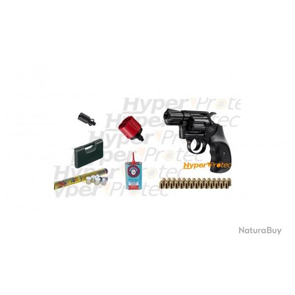 Pack Colt Detective Special noir crosse noire avec munitions