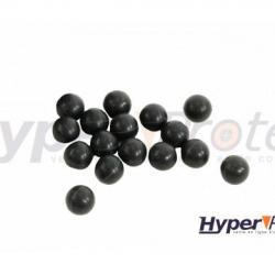 50 Boules Caoutchouc Rubber STEEL Défense - CALIBRE 68- DIAMETRE 17 mm