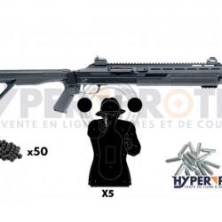 Pack Fusil à Pompe Balle Caoutchouc T4E HDX 68