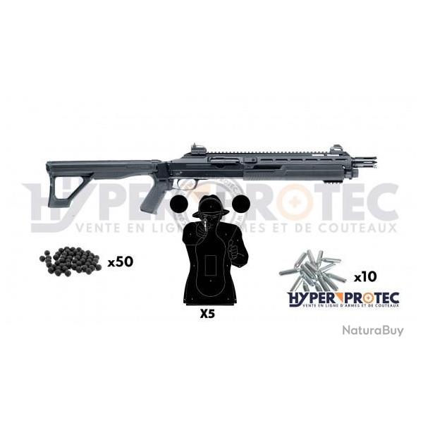 Pack Fusil  Pompe Balle Caoutchouc T4E HDX 68