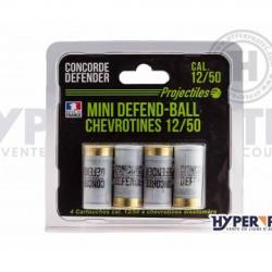Cartouche Calibre 12/50 Mini Defend-Ball Chevrotines
