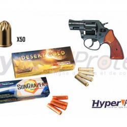 Pack Revolver à blanc Rohm RG59 - cal 9mm avec munitions et fusées