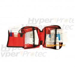 Trousse de premiers secours rouge avec zip
