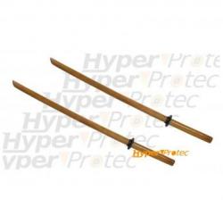 Paire de Bokken épées en bois Katana - 95-100 cm