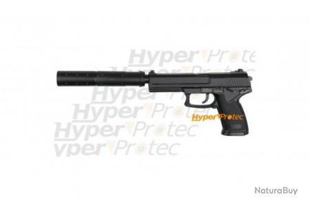 Réplique pistolet airsoft gaz MK23 + silencieux spécial opératio -  Pistolets (10647509)