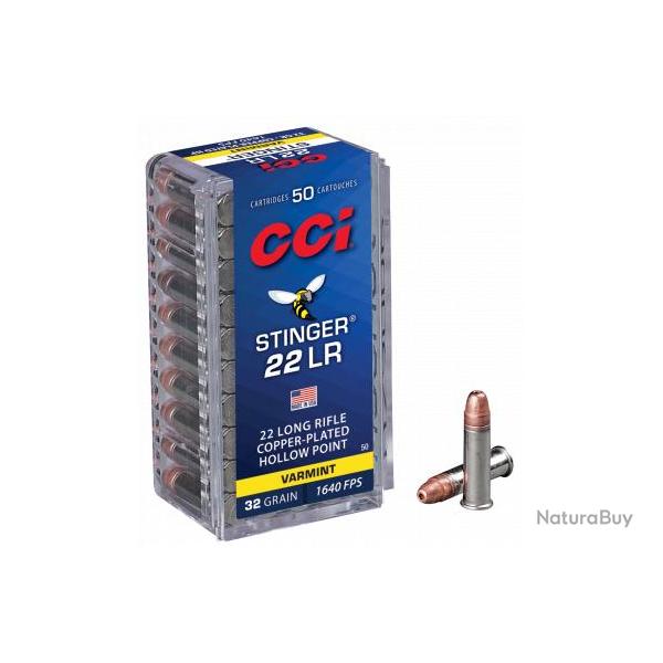 Munition 22LR CCI Stinger Hollow Point