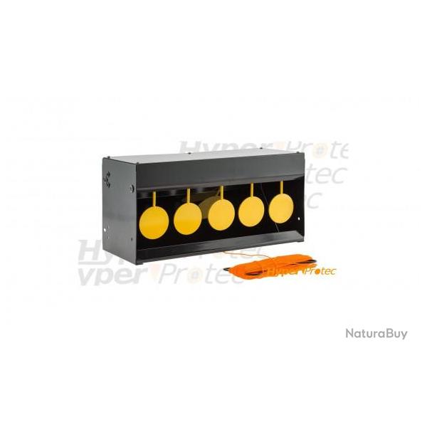 Cible tir au plomb GAMO avec 5 objectifs jaune ronds
