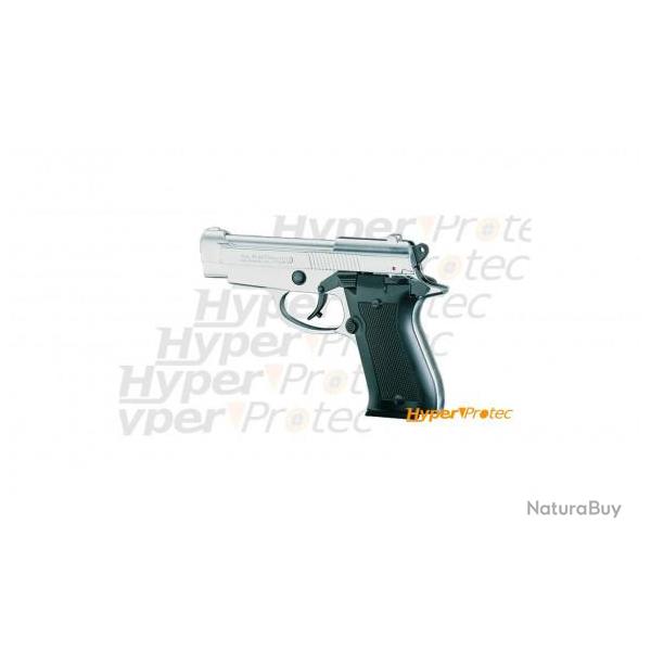 Pistolet  blanc Bruni Mod 84 chrom culasse nickel - cal 9mm