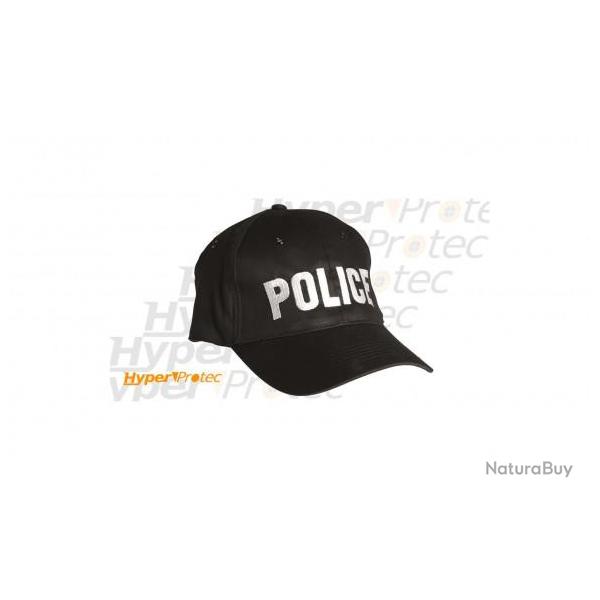 Casquette noire - POLICE pour airsoft et dguisement
