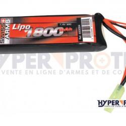 Swiss Arms Lipo 7.4V 1800 mAh 30C - Batterie Airsoft