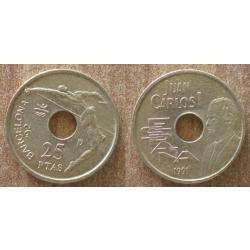 Espagne 25 Pesetas 1991 Piece Jeux Olympiques de Barcelone 1992 Peseta Spain