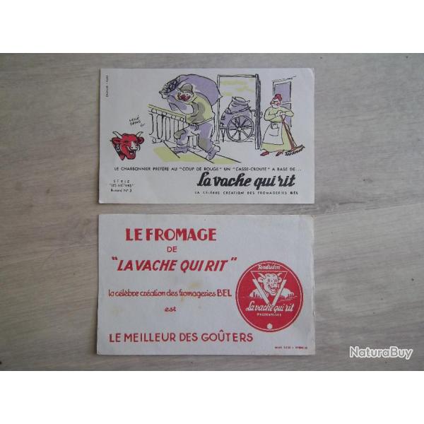 lot buvards collection " la vache qui rit "