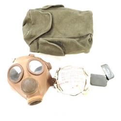 Kit masque à gaz Mle 63 avec housse, masque, cartouche et verres