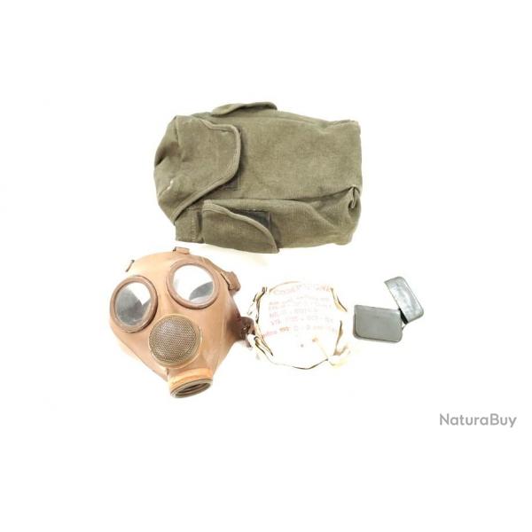 Kit masque  gaz Mle 63 avec housse, masque, cartouche et verres