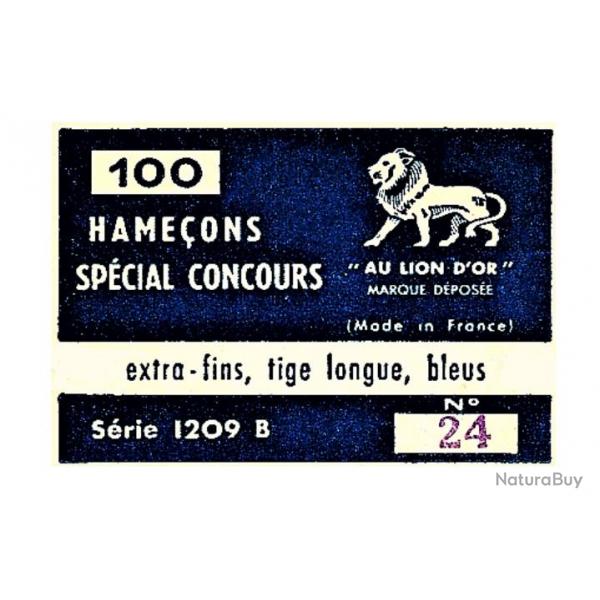 Hameons bleus spcial concours extra fins, tige longue - lot de 100 pices