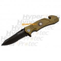 Couteau pliant United States Army avec brise vitre