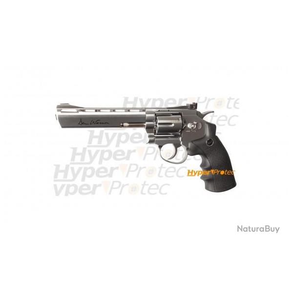 Revolver Dan Wesson chrom 6 pouces - billes acier 4.5 mm