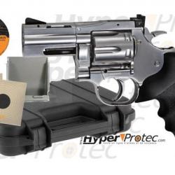 Pack complet revolver Dan wesson chromé 2.5" à plombs