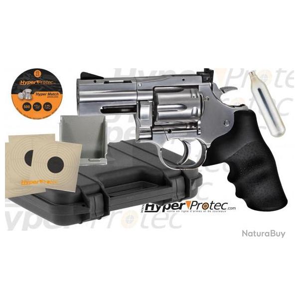 Pack complet revolver Dan wesson chrom 2.5"  plombs