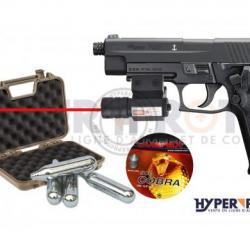 Pack Plinking Sig Sauer P226 à plombs et BB 4.5 mm Noir