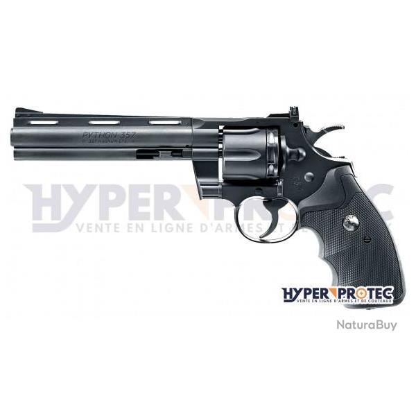 Colt Python 357 Magnum noir 6 pouces  billes acier 4.5 mm