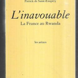 l'inavouable la france au rwanda de patrick de saint-exupéry